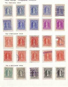 Bolivia: 67 Fiscal Stamp W/Color Varieties (30488)