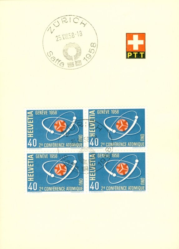 SWITZERLAND  369 BK-4  P.O. CANCELLED FOLDER BIN $2.00