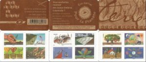 France 2011 Ecology Stamp Day set of 12 stamps in booklet MNH