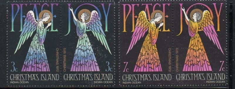 Christmas Island Sc 55-58 1972 Christmas stamp set mint NH