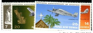 Papua New Guinea, Scott #348-51, Mint, Never Hinged, complete set