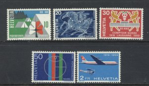 Switzerland 495-9 MNH cgs