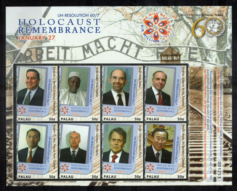 Palau 924 MNH Holocaust Remembrance ZAYIX 0524L0091
