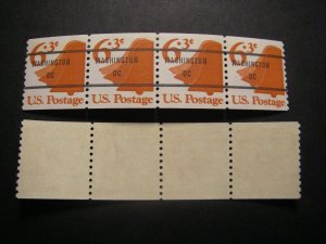 Precancel - Scott 1518a - strip of 4 - DC - Washington - MNH Coil Beauty