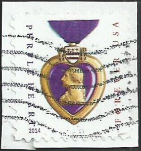 # 4704b USED PURPLE HEART AND RIBBON