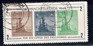 GDR Thuringia Scott # 16N3a, used, s/s, experts h/s