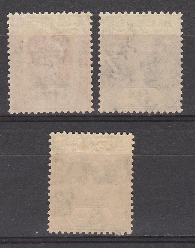 NIGERIA 1921 KGV 11/2D AND 3D BOTH COLOURS WMK MULTI SCRIPT CA