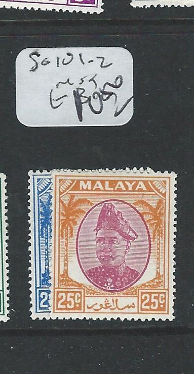 MALAYA SELANGOR (P1208B) SG102-3    MOG