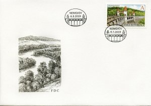 Czech Republic 2019 FDC Les Kralovstvi Dam 1v Set Cover Architecture Stamps 