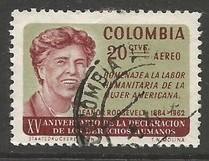 COLOMBIA C462 VFU ELEANOR ROOSEVELT S741-3