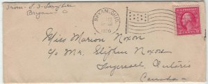 United States - 2-Cent Washington on Cover PM 1920 (See Description)
