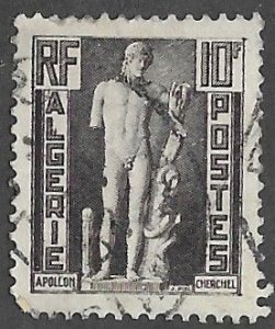Algeria # 240   Apollo at Cherehell Statue  -  10f.  1957 (1) Used VF