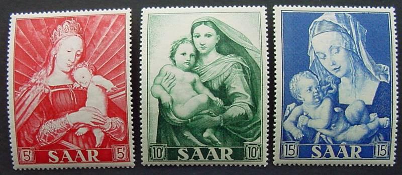 Germany, Saar, Scott 250-252, MNH Set