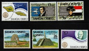 SAMOA SG565/70 1980 ANNIVERSARIES  MNH