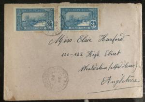 1922 Pointen A Pitre Guadeloupe cover to Wealdstone England