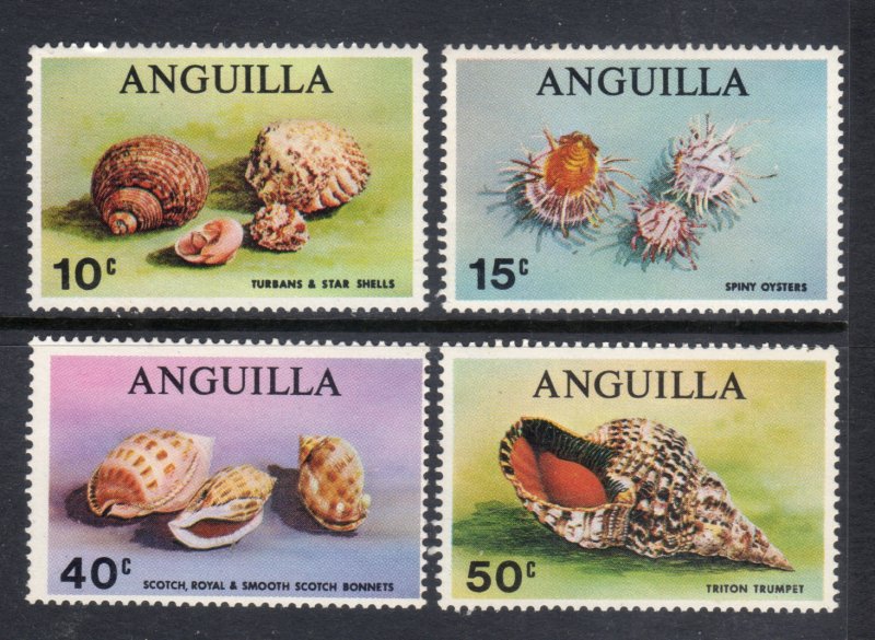 ANGUILLA 74-7 MNH VF SeaShells Complete set