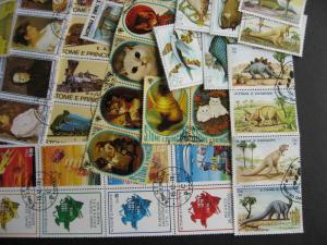 ST THOMAS & PRINCE,SAO TOME & PRINCIPE 89 different U stamps all in topical sets 