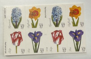 US 2005 38c Tulios both sides of booklet #3900-03 16 stamps MINT