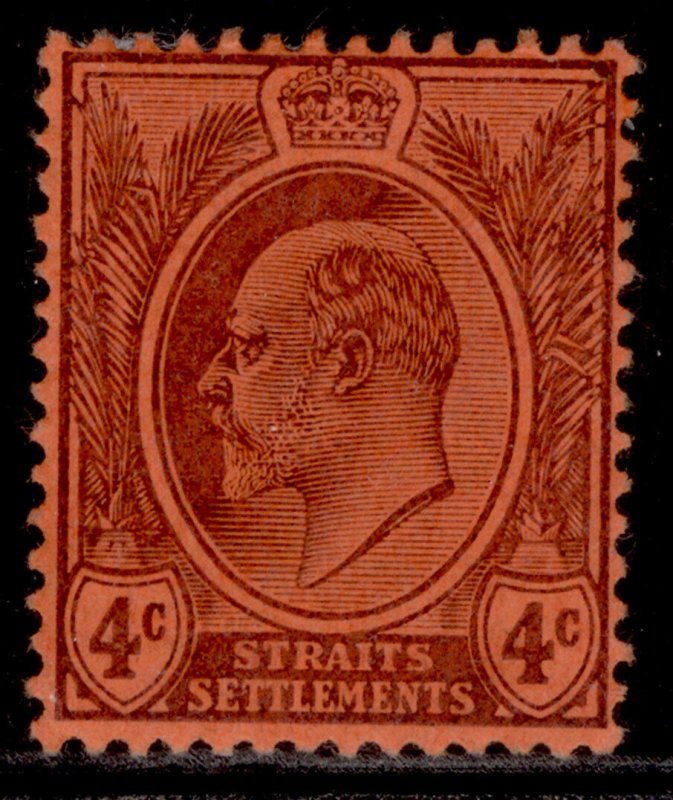 MALAYSIA - Straits Settlements EDVII SG125, 4c purple/red, M MINT. Cat £16.