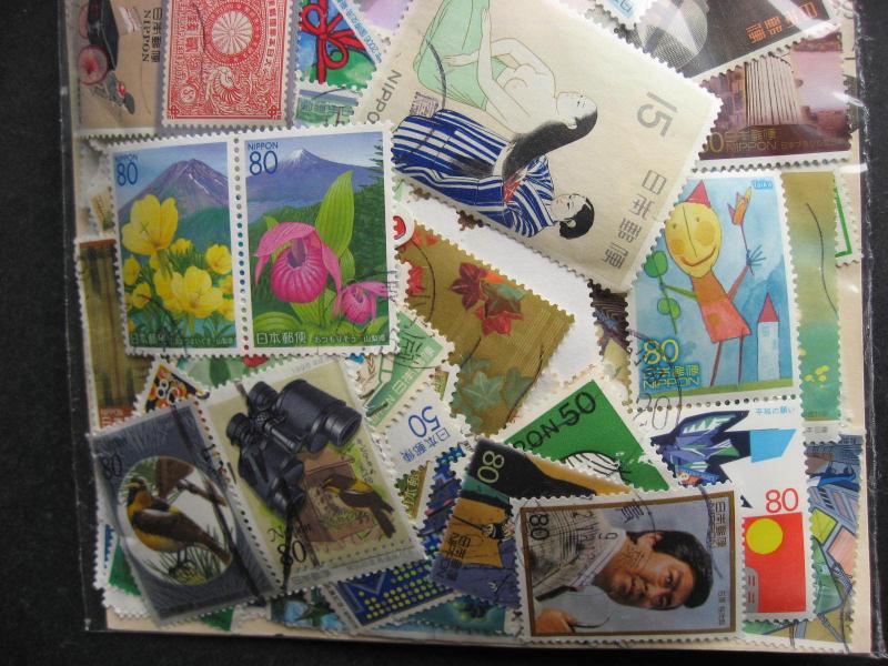 Japan 4,000 older 97% commemoratives mixture (duplicates, mixed condition)