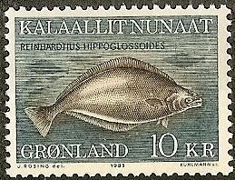 GREENLAND 138 MNH 1985 10k FISH