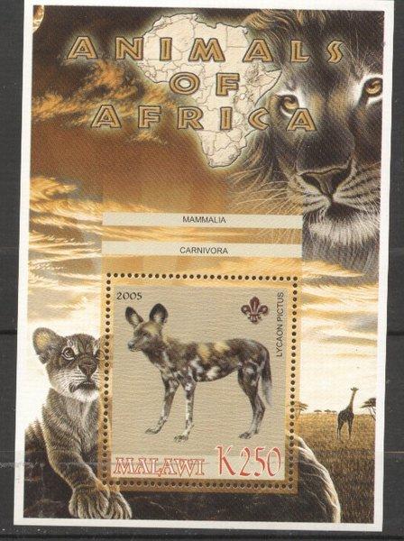 Malawi 2005 Wild Animals, Africa, Dogs, perf. sheet, MNH   S.219