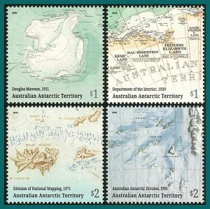 AAT 2019 Mapping, MNH  #L227-L230,SG295-SG298