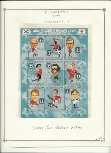 KYRGYZSTAN - NOTE AFTER SC 185 NH 3 MINISHEET of 2001 - SOCCER WORLD CUP