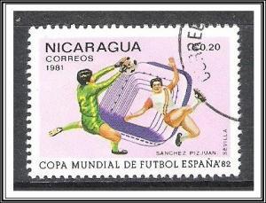 Nicaragua #1103 Soccer World Cup CTO NH