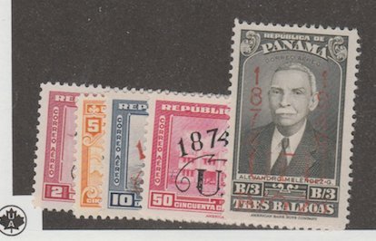 Panama Scott #C114-C118 Stamp - Mint NH Set - XYZ