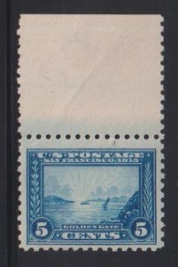 US Early Commemoratives #403 Mint LH F - VF Wide Top Margin Single Cat Value:...