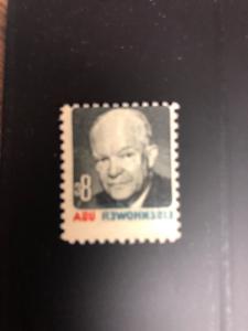 1393 .08 Eisenhower. Full Offset On The Back. Mnh.