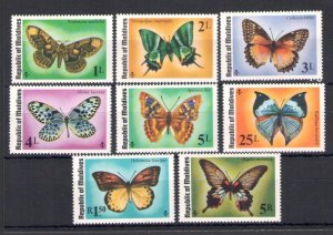 1975 Maldives Republic, Butterflies - Yvert #557-64 - 8 Values - MNH**