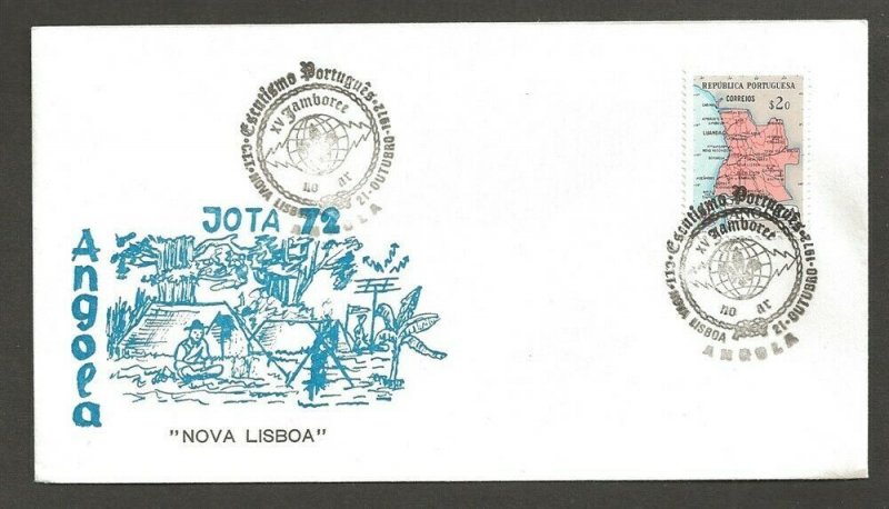 1972 Angola Portugal Boy Scout JOTA XV Jamboree on Air