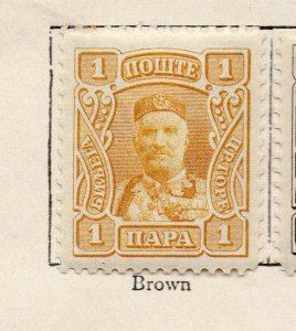 Montenegro 1907 Early Issue Fine Mint Hinged 1pa. NW-137309