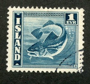 Iceland, Scott #217, Used