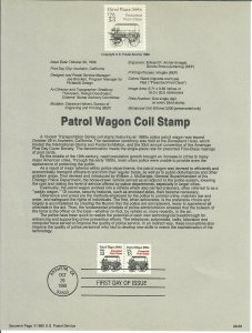 US SP772 Patrol Wagon Souvenir Page #2258