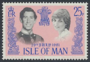 Isle of Man  SG 203  SC# 199 MNH Royal Wedding  see details & scans