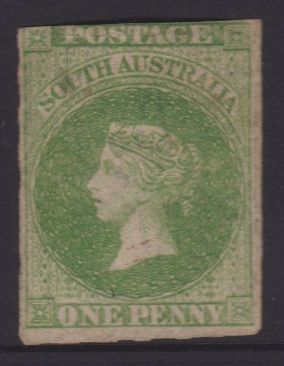 South Australia Sc#14b Bright Yellow Green Mint - Partial Gum