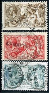 Great Britain #179-81 Used  VF