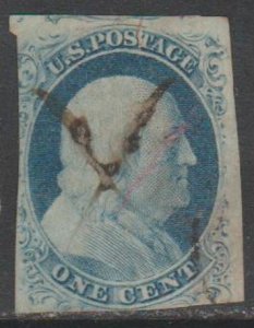 U.S.  Scott #9 Stamp - Used Single