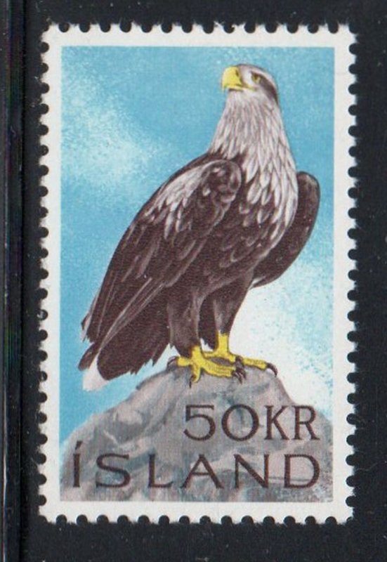 Iceland Sc 378 1966 50 kr Sea Eagle stamp mint NH