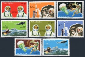 Nicaragua C618-C625, MNH. Mi 1446-1453. Gemini 4 Space Flight, 1967. Astronauts.