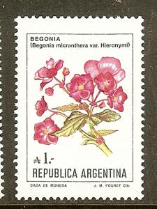 Argentina, Scott #1524, 1a Begonia, MNH