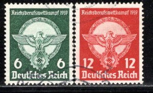 Germany Reich Scott # 490 - 491, used