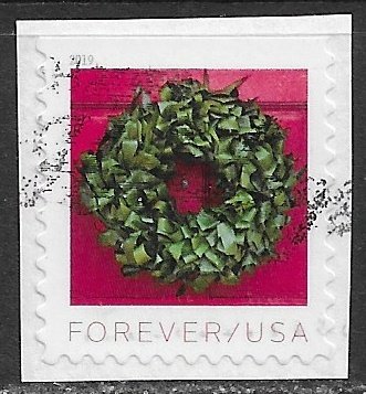 US ~ Scott # 5424 ~ Used on paper ~ Christmas Wreaths