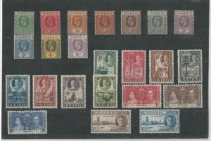 Nigeria, Postage Stamp, #18//52 Mint NH & LH, 1921-37, JFZ