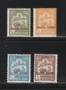 France Offices In China Kwangchowah 75-78 MH Overprints