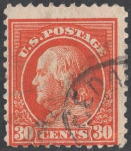 SC#516 30¢ Franklin Single (1917) Used