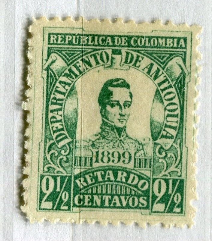 COLOMBIA; ANTIOQUINA 1899 Cordoba issue Mint hinged 2.5c. value